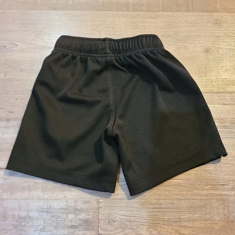 Old navy boy athletic shorts black with yellow striped sides